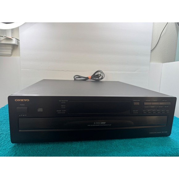 Onkyo Other - Onkyo DX-C340 6-CD Carousel Changer Player Black Vintage 1998 DXC340 - No Remote